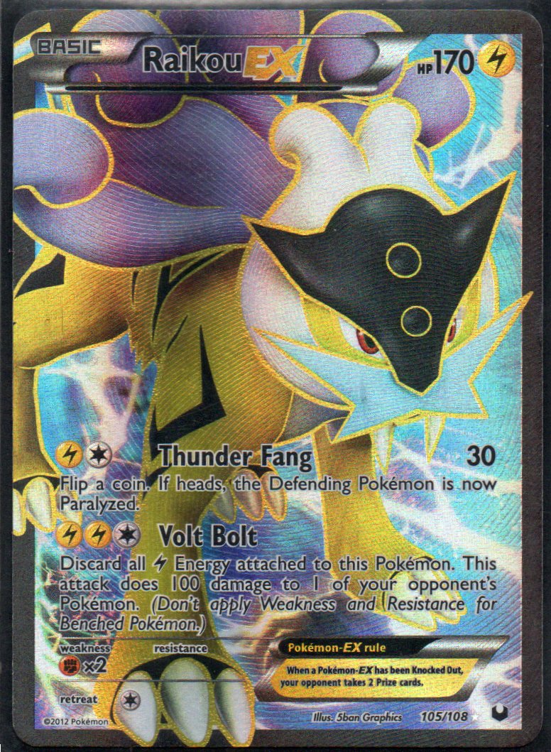 Raikou EX 105 Ultra Rare Ingles