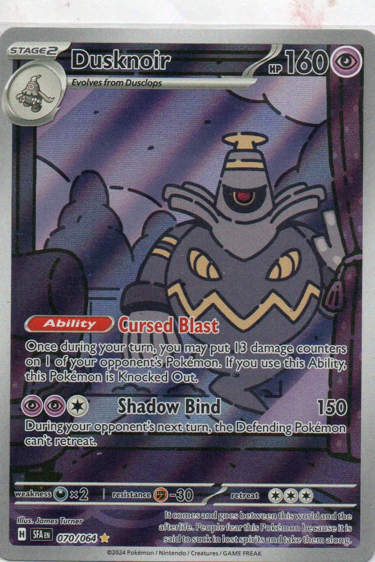Dusknoir 70 illustration Rare Ingles