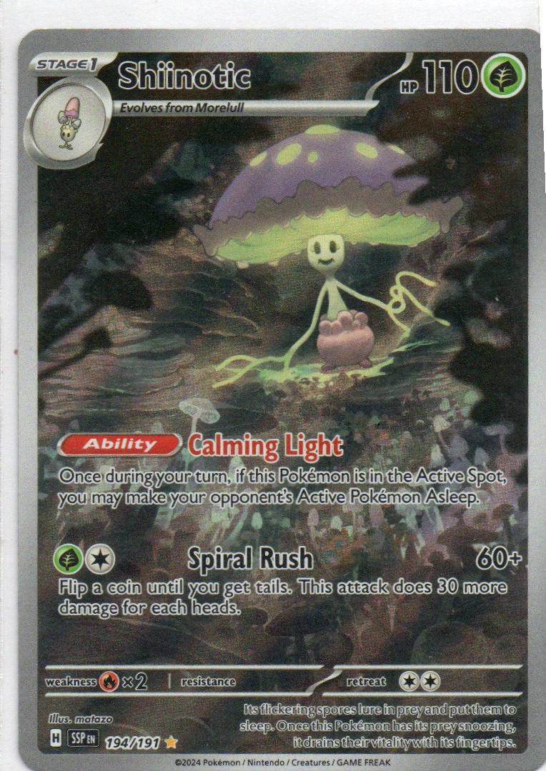 Shiinotic 194 illustration Rare Ingles