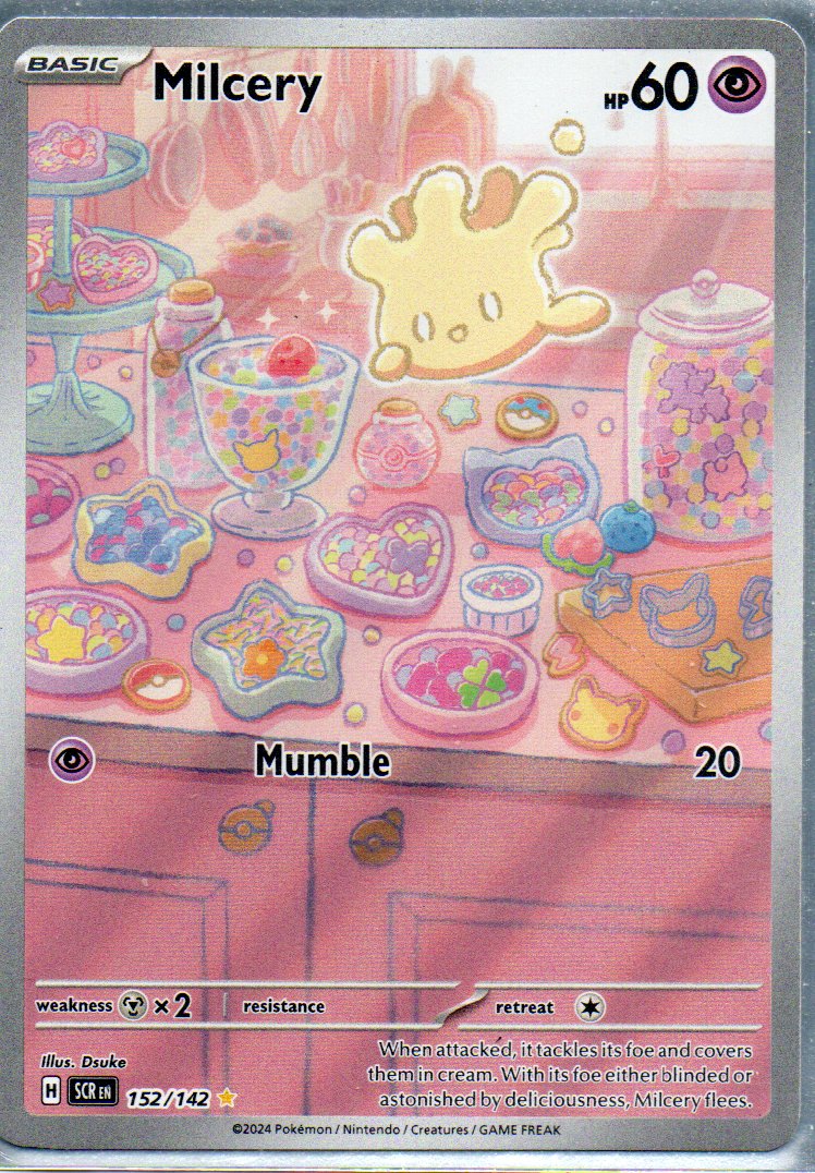 Milcery 152 illustration Rare Ingles