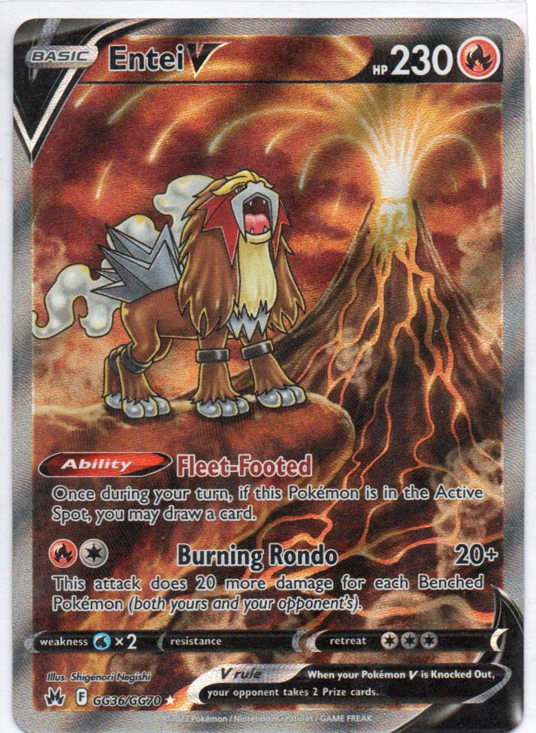 Entei V GG36 Ultra Rare Ingles