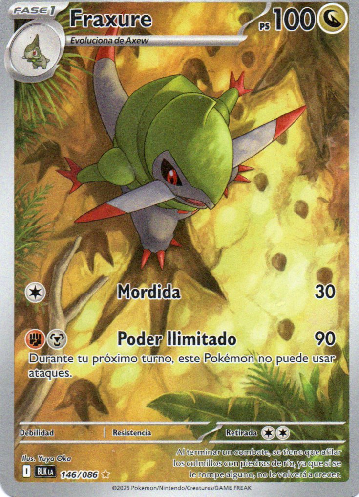 Fraxure 146 Illustration Rare Español