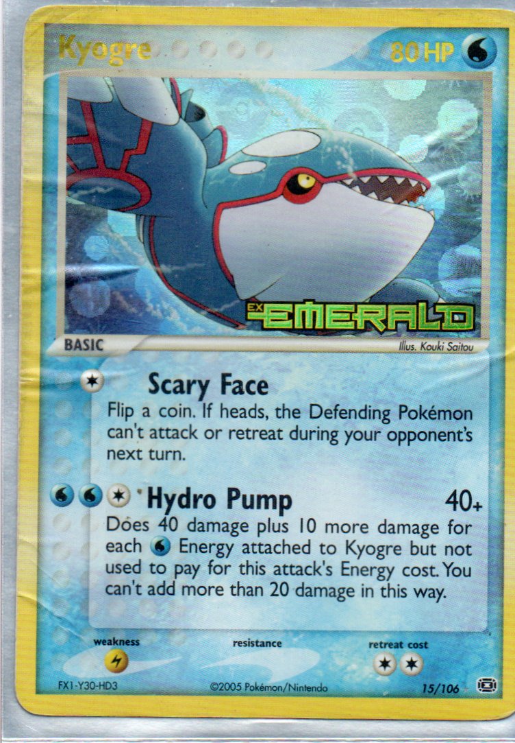 Kyogre 15 Ultra Rare Ingles