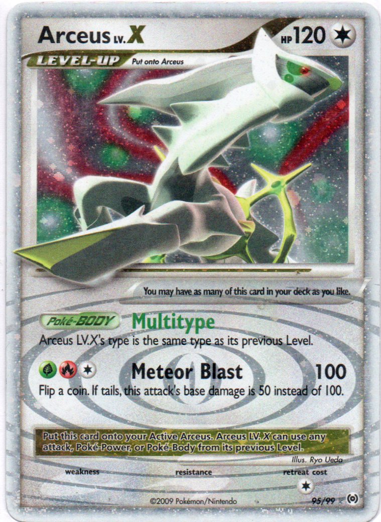 Arceus lv.X 95 Ultra Rare Ingles
