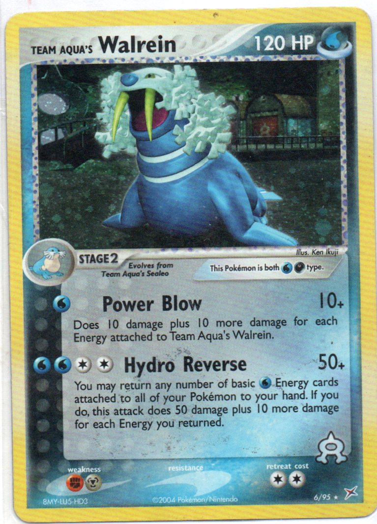 Team Aqua´s Walrein 6 Holo Rare Ingles