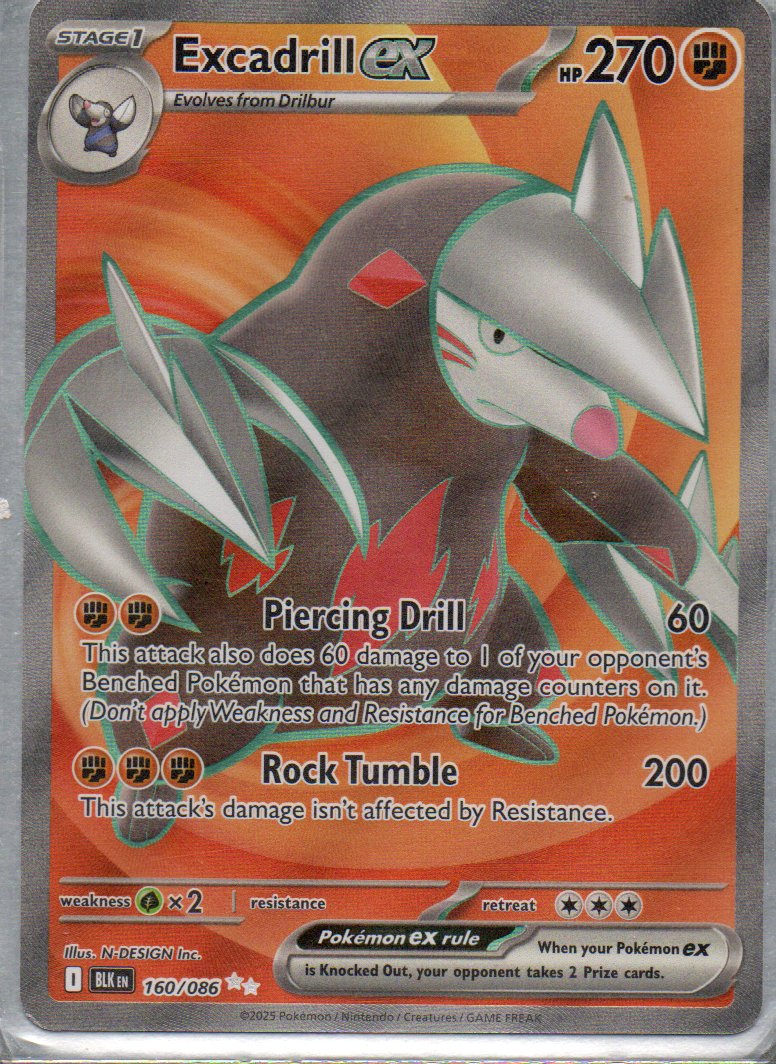 Excadrill ex 160 Ultra Rare Ingles