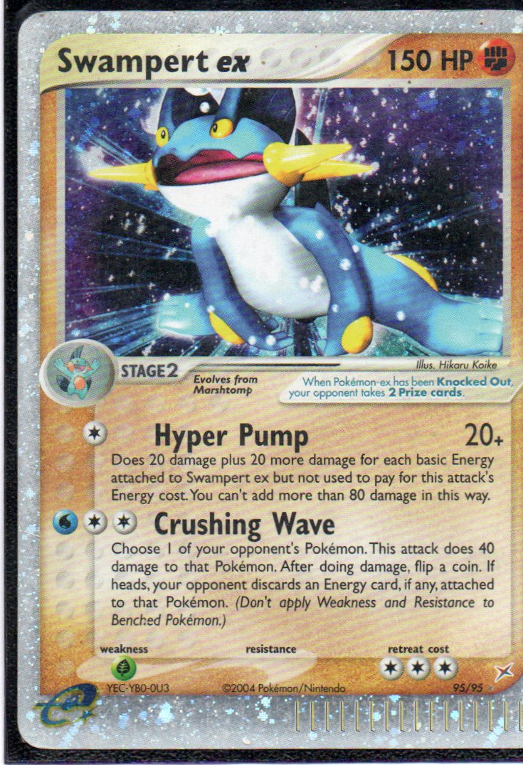 Swampert ex 95 Ultra Rare Ingles
