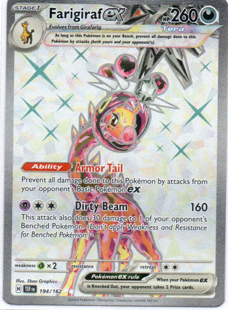 Farigiraf ex 194 Ultra Rare Ingles