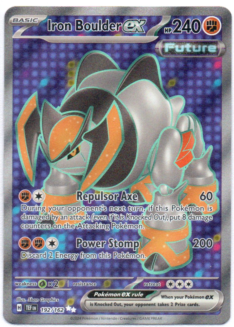 iron Boulder ex 192 Ultra Rare Ingles
