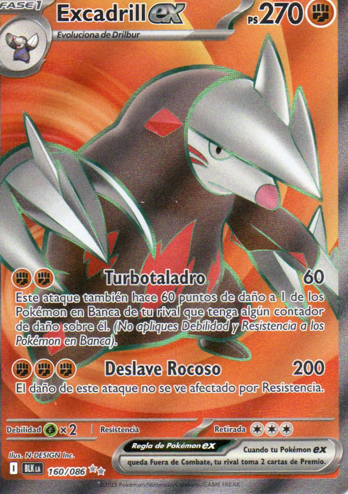 Excadrill ex 160 Ultra Rare Español
