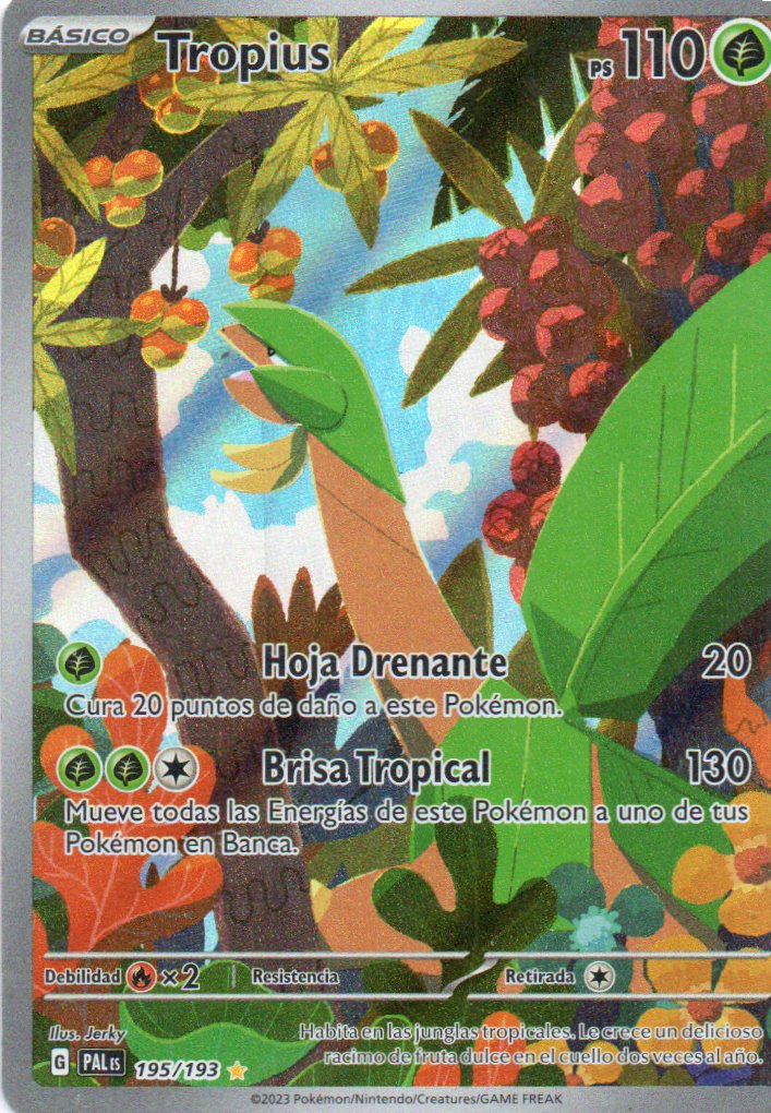 Tropius 195 illustration Rare Español