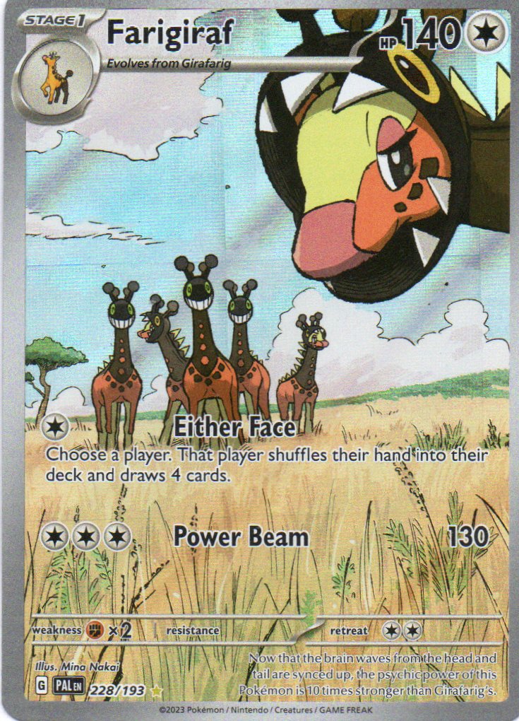 Farigiraf 228 illustration Rare Ingles