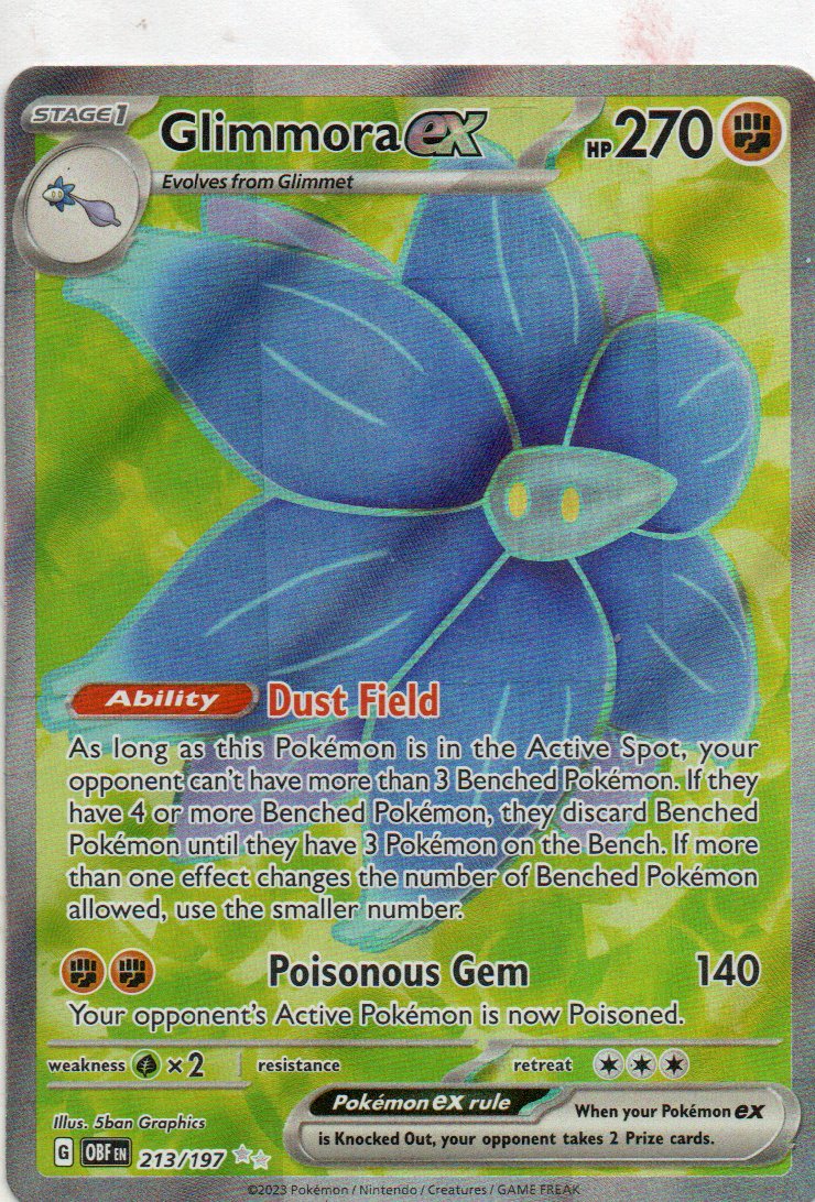 Glimmora ex 213 Ultra Rare Ingles