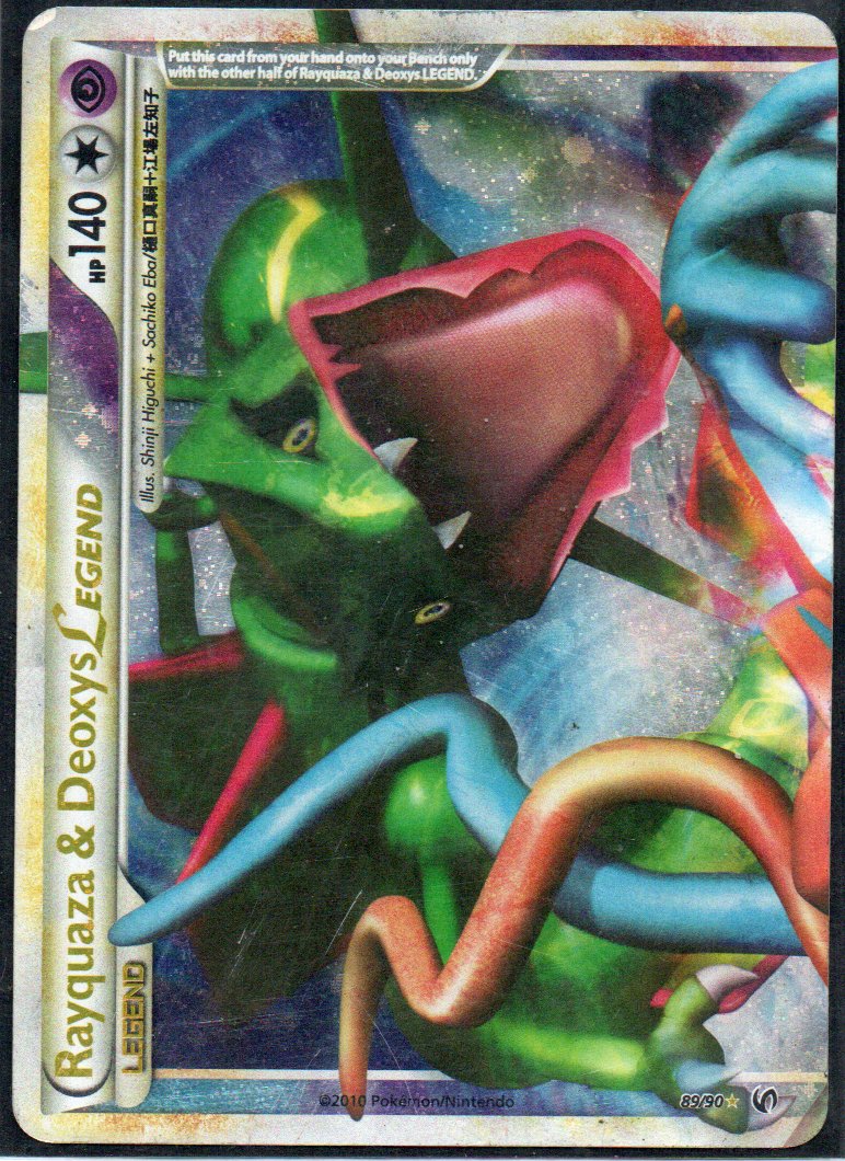 Rayquaza & Deoxys Legend 89 Ultra Rare Ingles