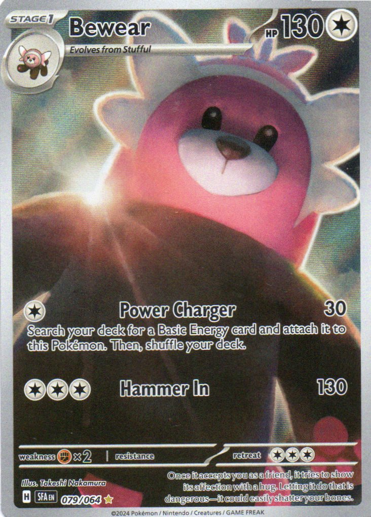 Bewear 79 Illustration Rare Ingles