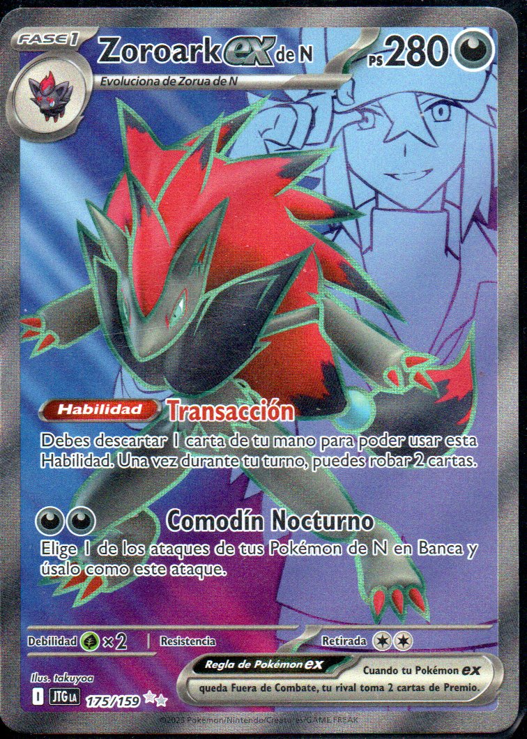 Zoroark ex de N 175 Ultra Rare Español