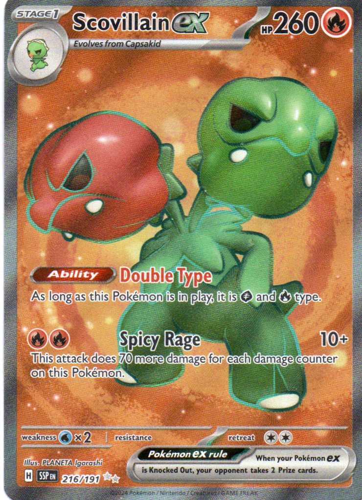 Scovillain ex 216 Ultra Rare Ingles