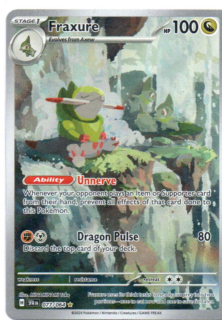 Fraxure 77 Illustration Rare Ingles