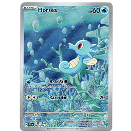 Horsea 67 illustration Rare Ingles