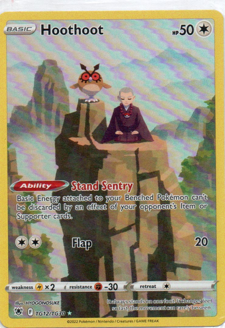 Hoothoot TG12 Ultra Rare Ingles