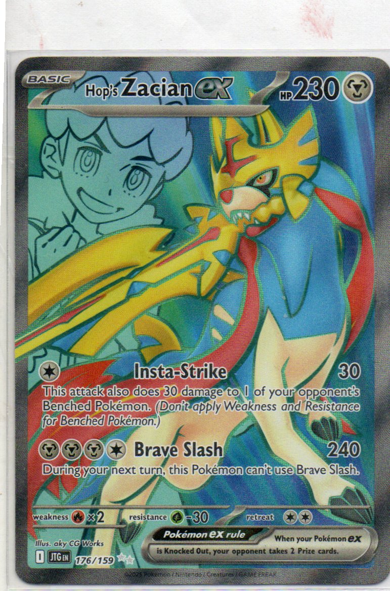 Hop´s Zacian ex 176 Ultra Rare Ingles