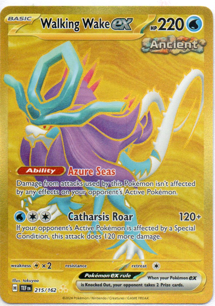 Walking Wake ex 215 Hyper Rare Ingles