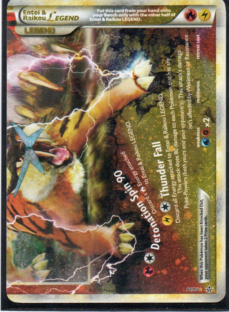 Entei & Raikou Legend 91 Ultra Rare Ingles