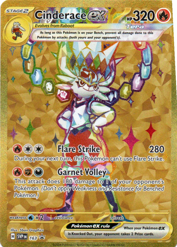 Cinderace ex 163 Promo Ingles