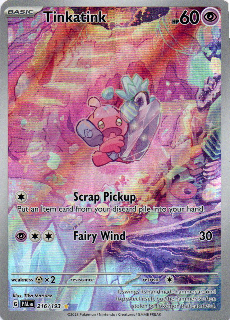 Tinkatink 216 illustration Rare Ingles