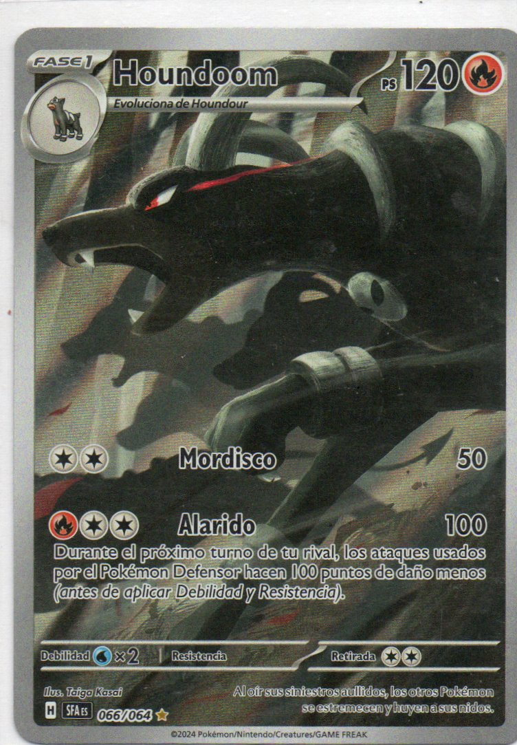 Houndoom 66 illustration Rare Español