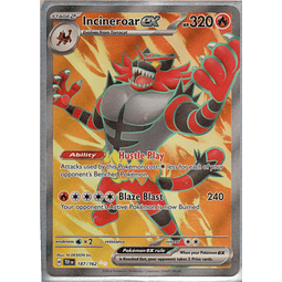 Incineroar ex 187 Ultra Rare Ingles