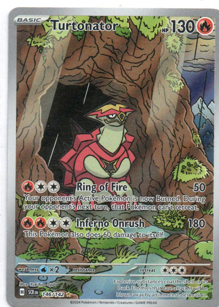 Turtonator 146 illustration Rare Ingles