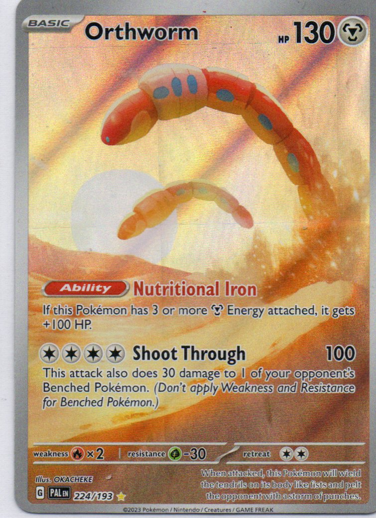 Orthworm 224 Illustration Rare Ingles