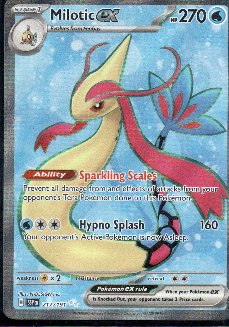 Milotic ex 217 Ultra Rare Ingles