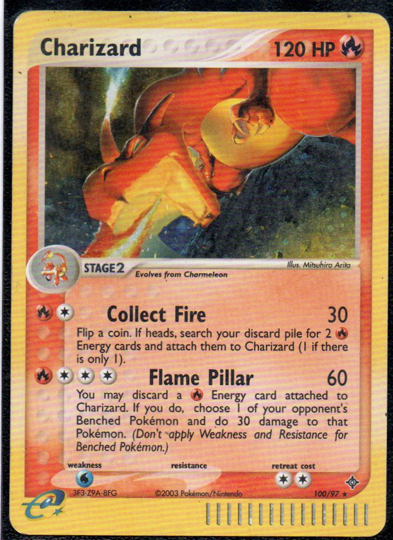 Charizard 100 Secret Rare Ingles