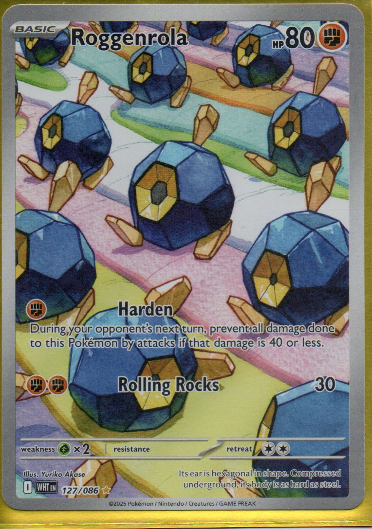 Roggenrola 127 Illustration Rare Ingles