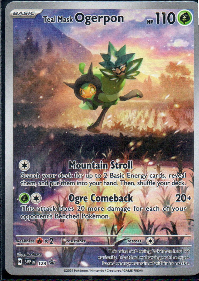Teal Mask Ogerpon 123 Promo Ingles