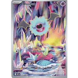 Woobat 119 illustration Rare Ingles