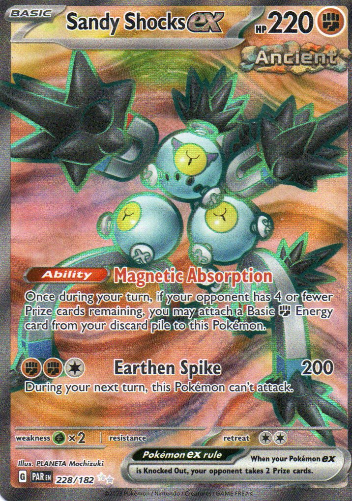 Sandy Shocks ex 228 Ultra Rare Ingles