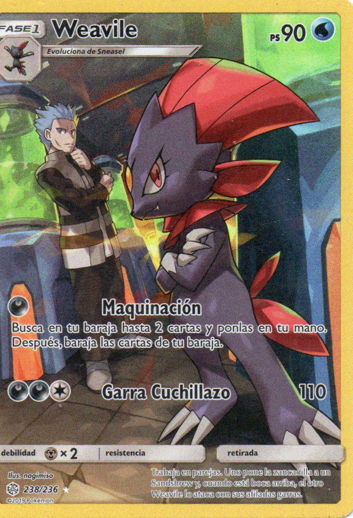 Weavile 238 Secret Rare Español