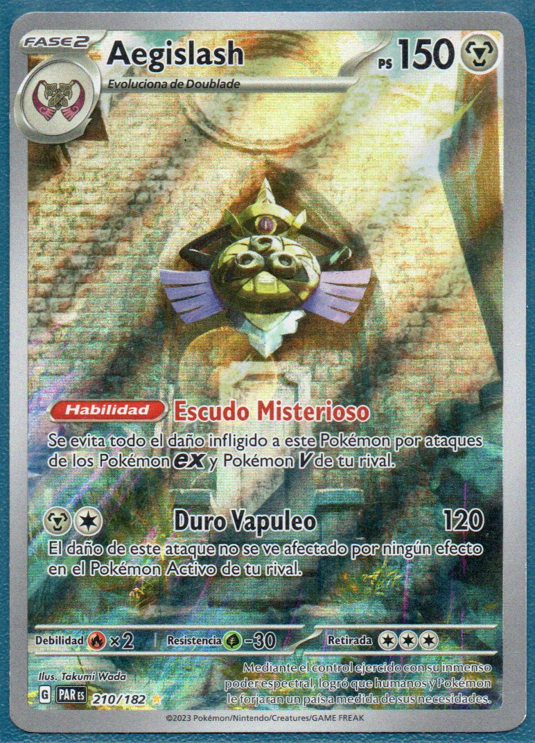 Aegislash 210 illustration Rare Español