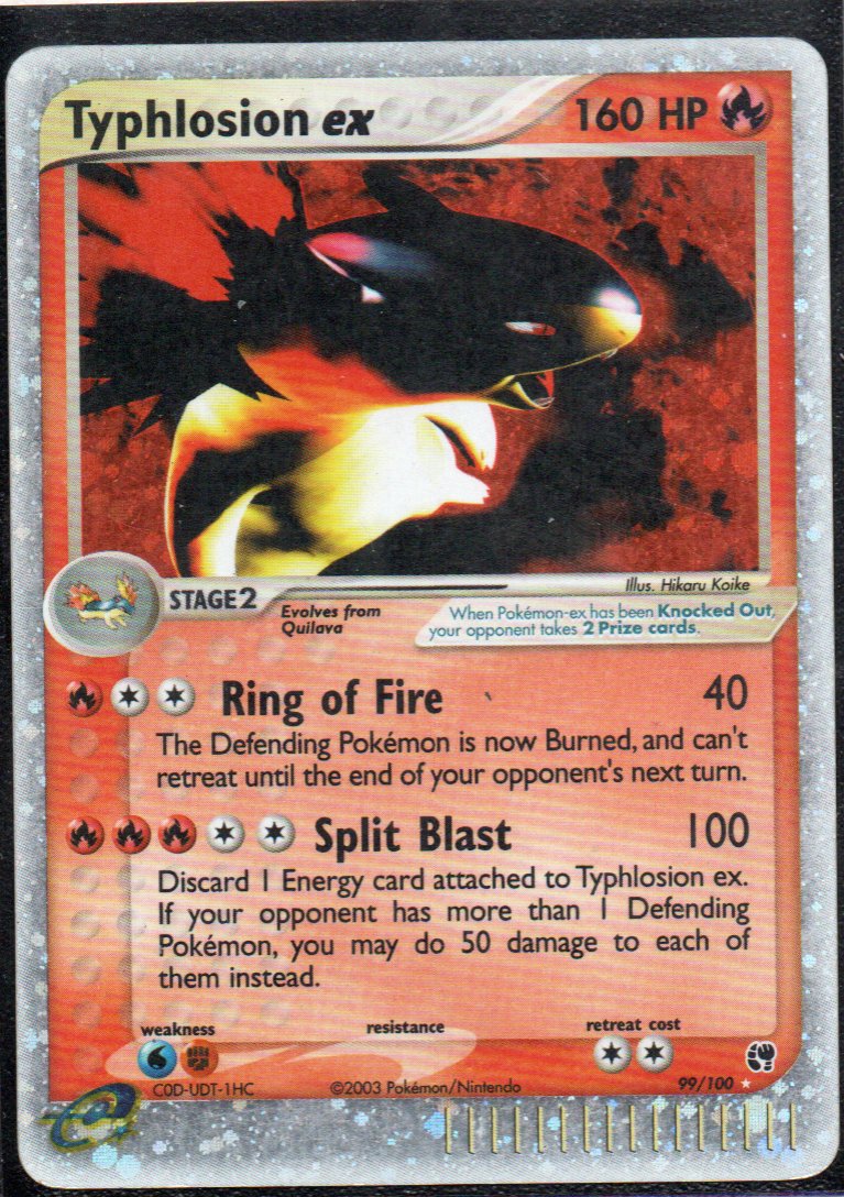 Typhlosion ex 99 Ultra Rare Ingles