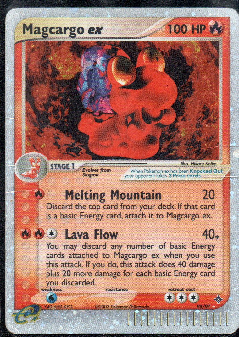 Magcargo ex 95 Ultra Rare Ingles
