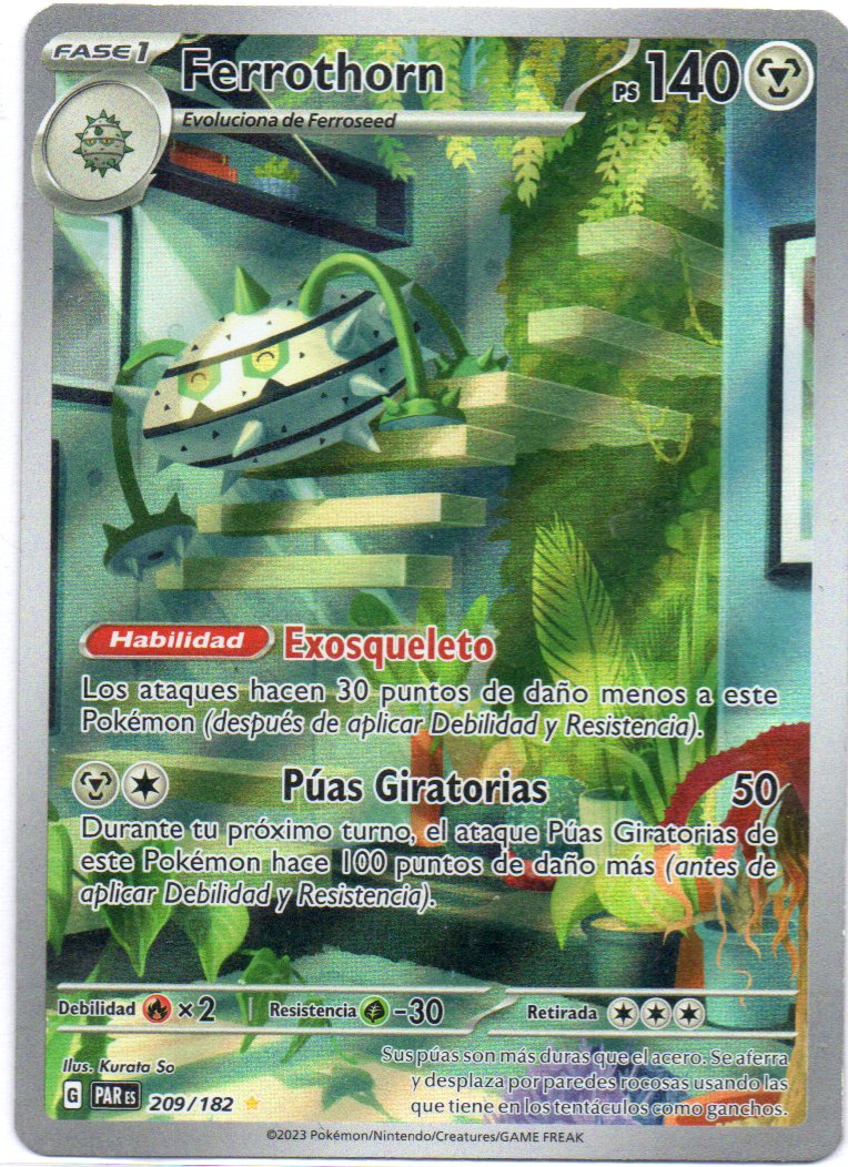 Ferrothorn 209 illustration Rare Español