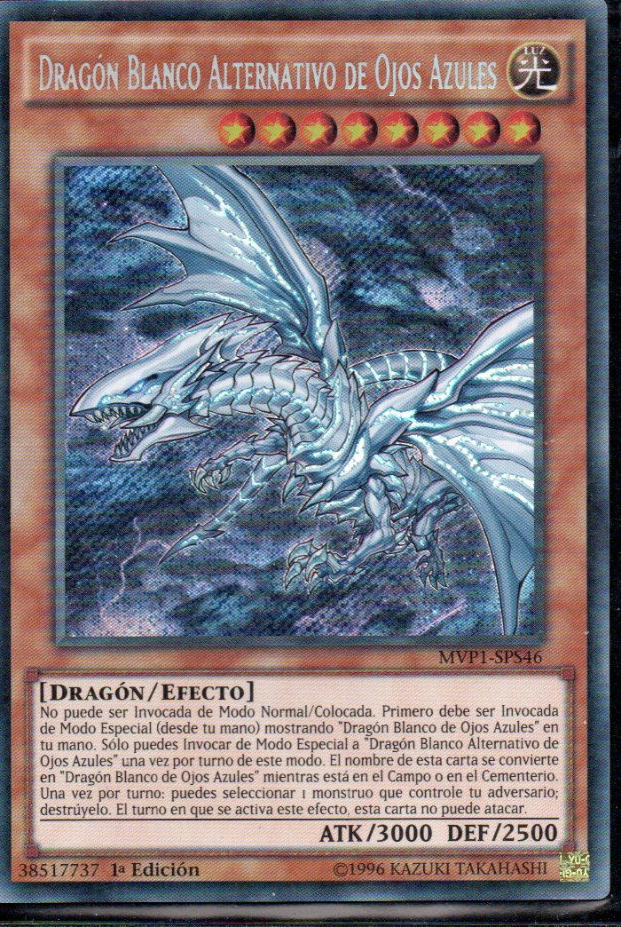 Dragon Blanco Alternativo de Ojos Azules MVP1-SPS46 Secret Rare