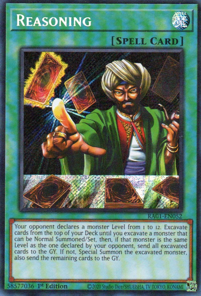 Reasoning RA01-EN052 Secret Rare
