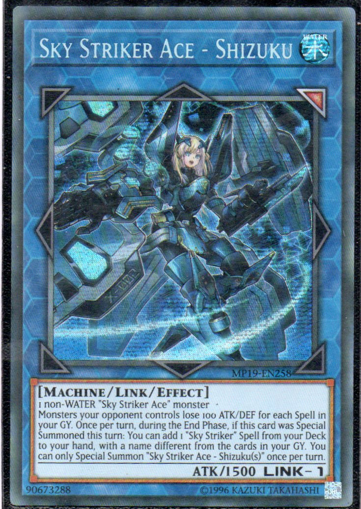 Sky Striker Ace - Shizuku MP19-EN258 Secret Rare