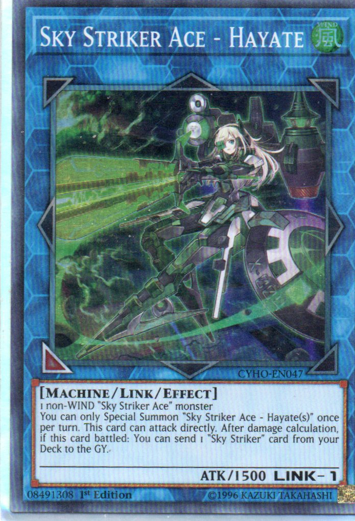 Sky Striker Ace - Hayate CYHO-EN047 Super Rare