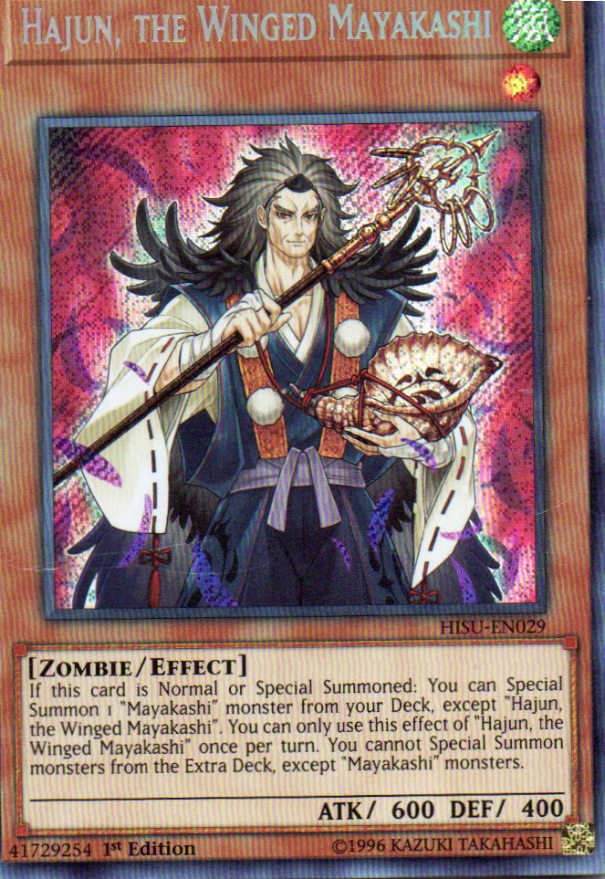 Hajun, the Winged Mayakashi HISU-EN029 Secret Rare