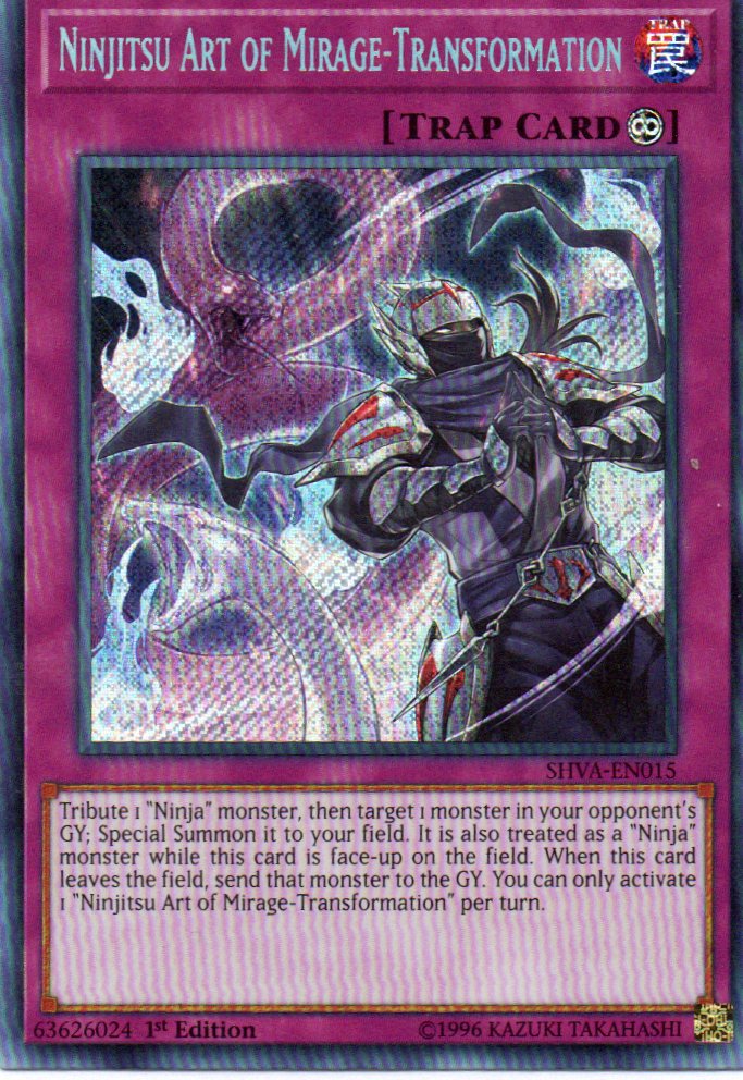 Ninjitsu Art of Mirage-Transformation SHVA-EN015 Secret Rare